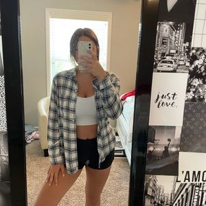 aeo women’s flannel